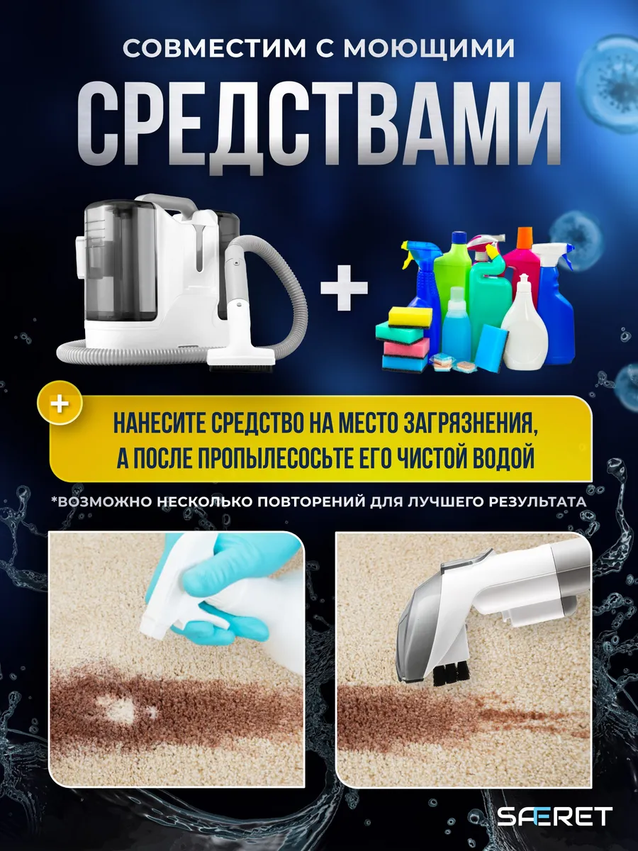 Функция влажной уборки SAFERET K15